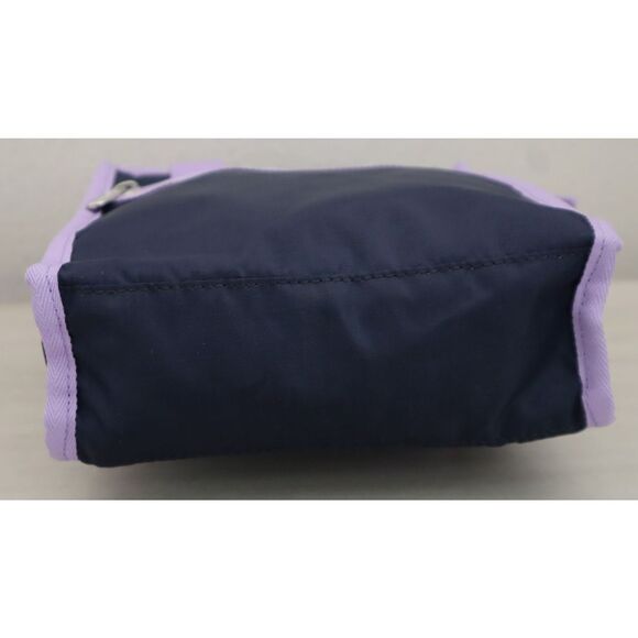LeSportsac 1636 Women's Navy Blue/Lavender Top Mini North/South Tote Bag - Picture 5 of 13